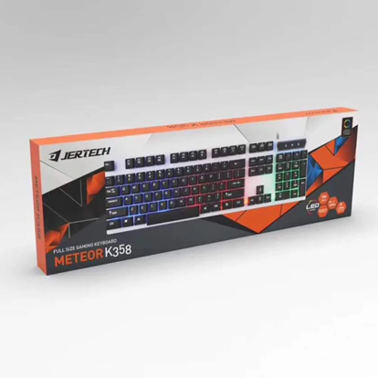 Jertech K358 RGB Backlit Gaming Keyboard – Wired USB Keyboard