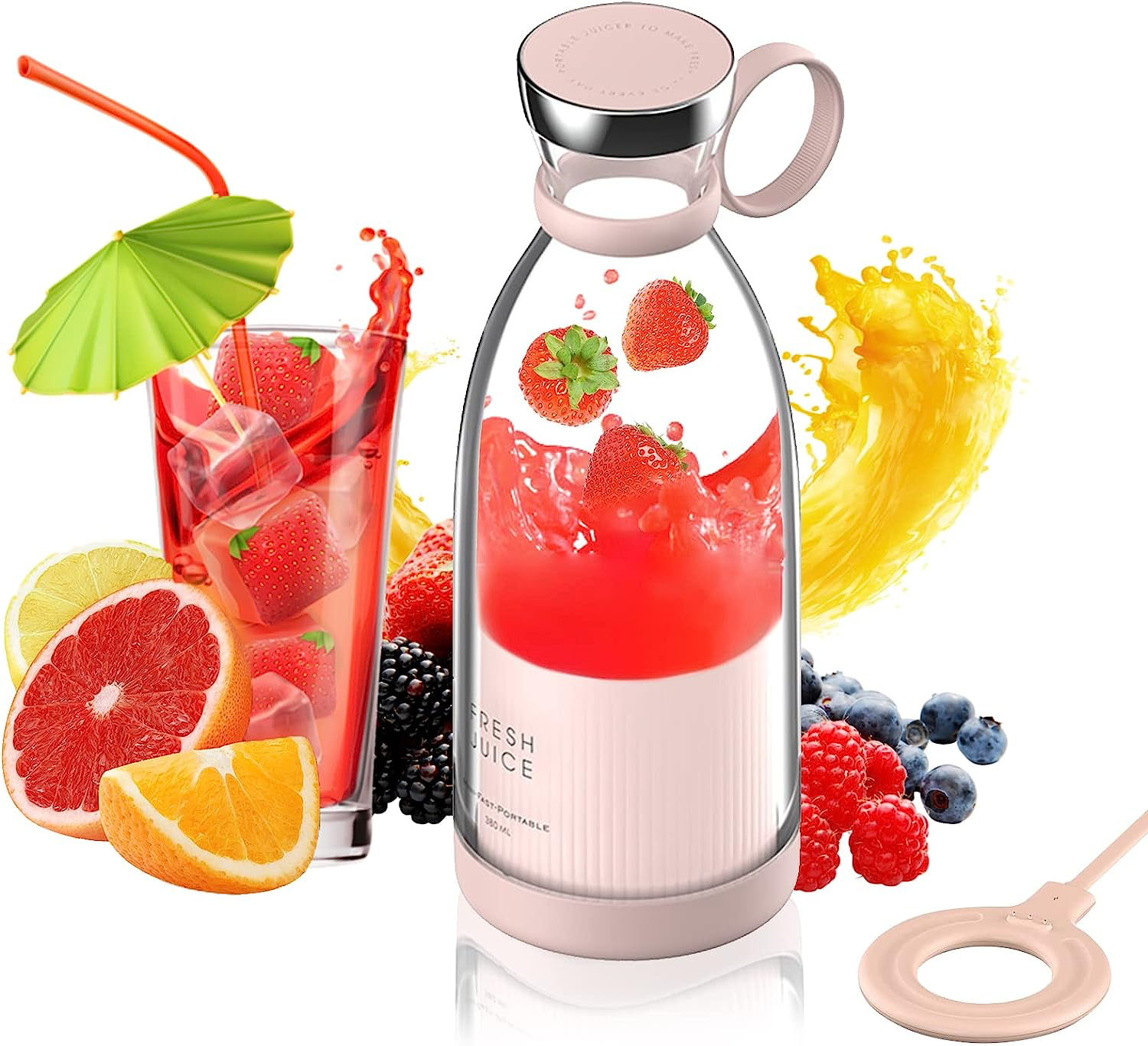 Rechargeable Portable Juicer Blender – (420ml)