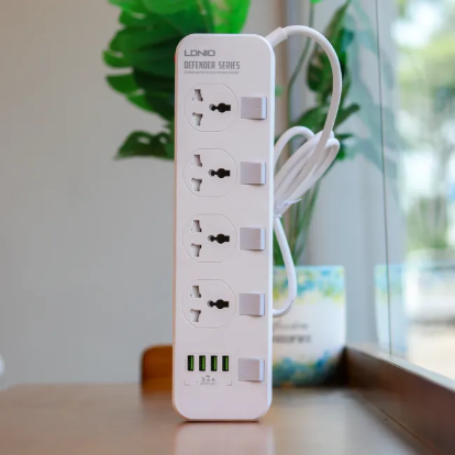 LDNIO SC4408 4 AC Outlets Universal Power Extention with 4 USB