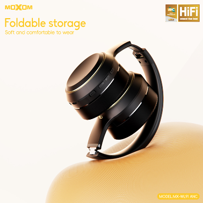 Moxom MX WL91 Hi-Fi Wireless Headphones (ANC)