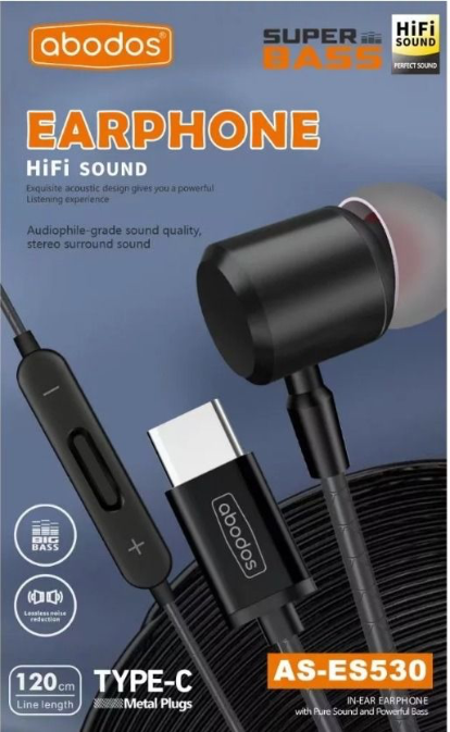 Abodos AS-ES530 Super Bass Earphone