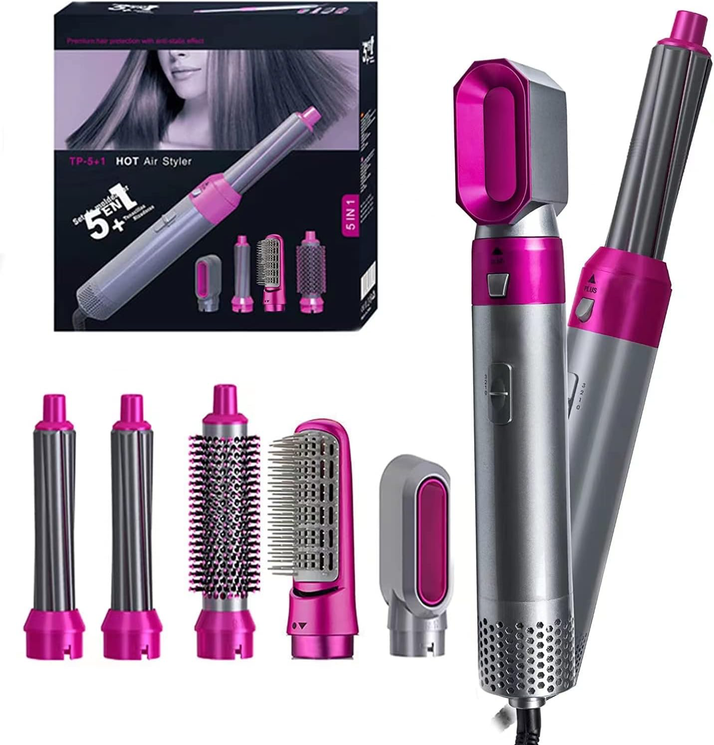 5-in-1 Multifunctional Curling Iron Set & Hot Air Styler