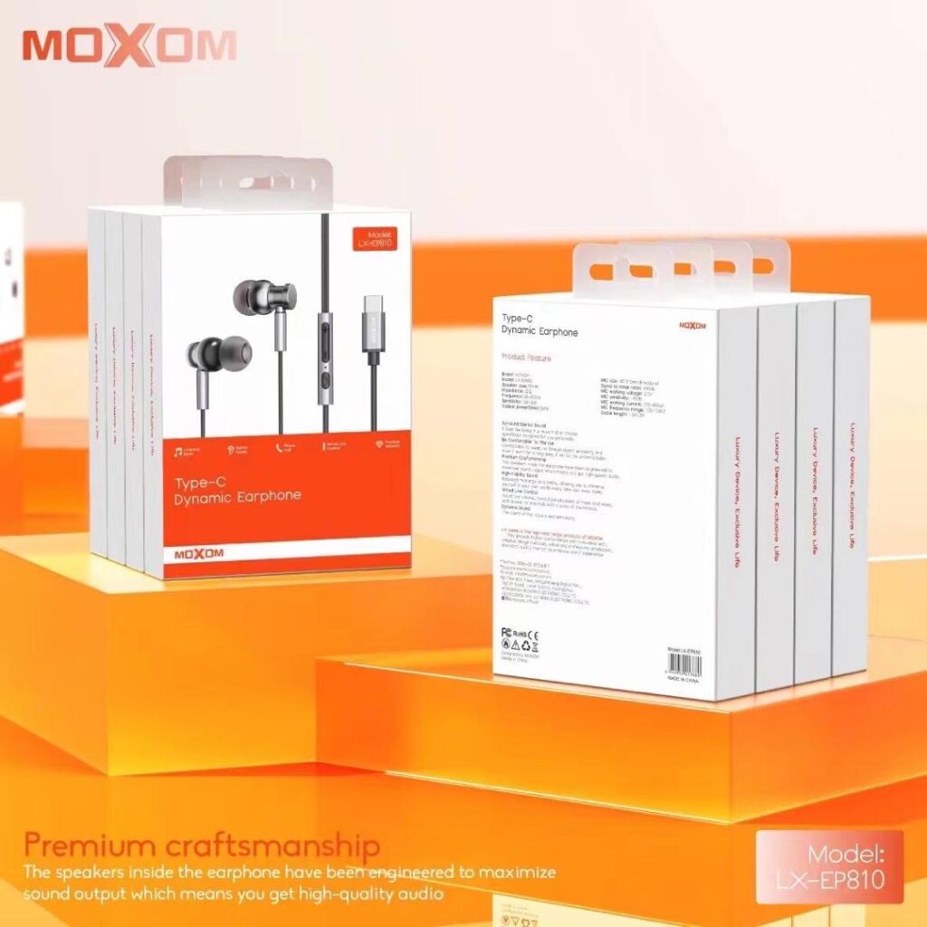 MOXOM Dynamic Type C Earphone LX EP810