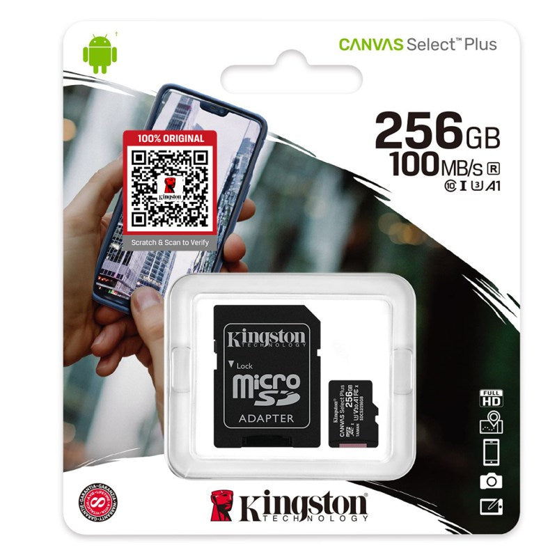 Kingston Canvas Select Plus Micro SD Card | 100MB/s | Memory Card