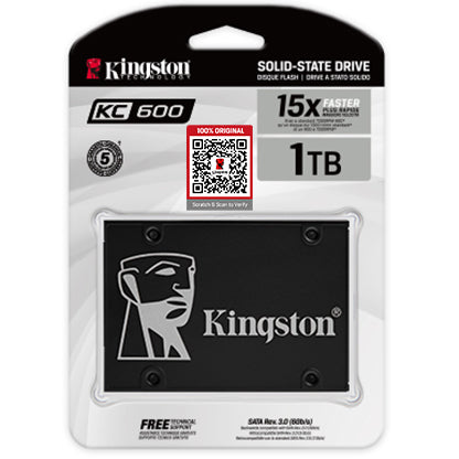 Kingston KC600 SSD 2.5″ Internal SSD | SATA 3.0 6Gb/s