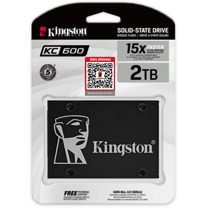 Kingston KC600 SSD 2.5″ Internal SSD | SATA 3.0 6Gb/s