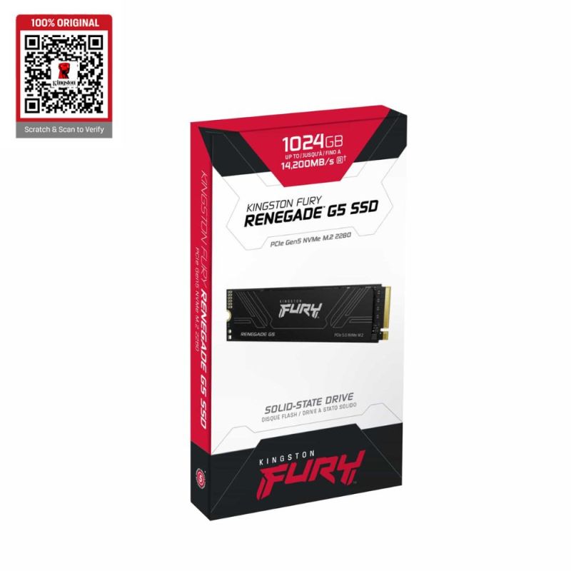Kingston FURY Renegade G5 PCIe 5.0 NVMe M.2 SSD