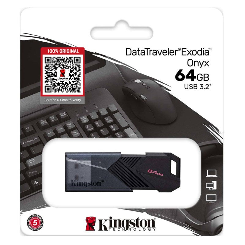 Kingston DataTraveler Exodia Onyx USB 3.2 Flash Drive | DTXON