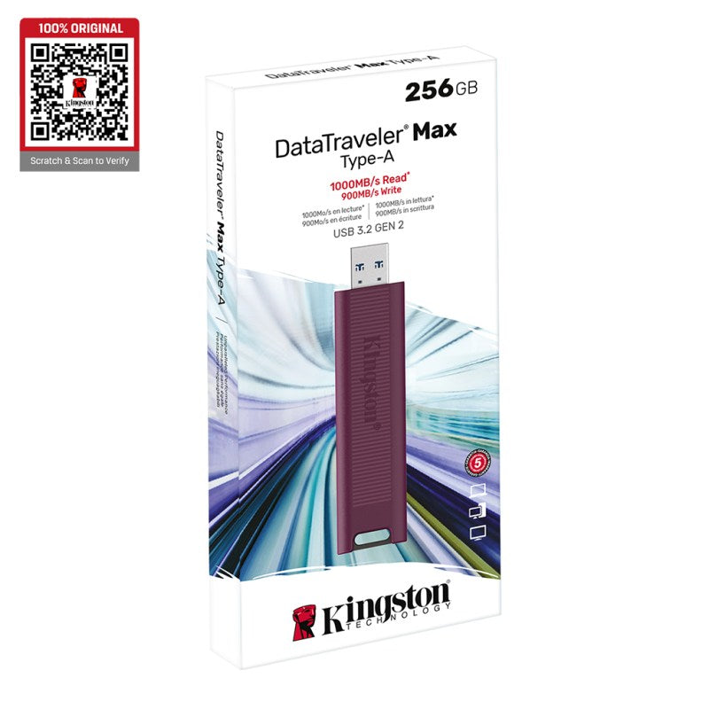 Kingston DataTraveler Max USB 3.2 Gen 2 Type-A Flash Drive | DTMAXA