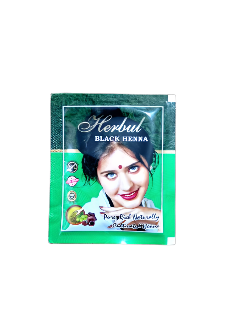 மூலிகை கருப்பு மருதாணி முடி (R&amp;C) - 1 துண்டு/10 கிராம்