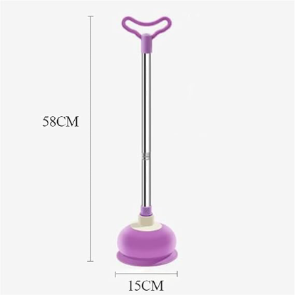 High-Pressure Vacuum Toilet Plunger – Powerful Clog Remover for Toilets & Drains