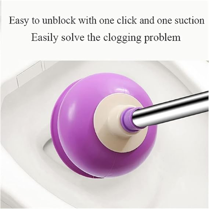 High-Pressure Vacuum Toilet Plunger – Powerful Clog Remover for Toilets & Drains