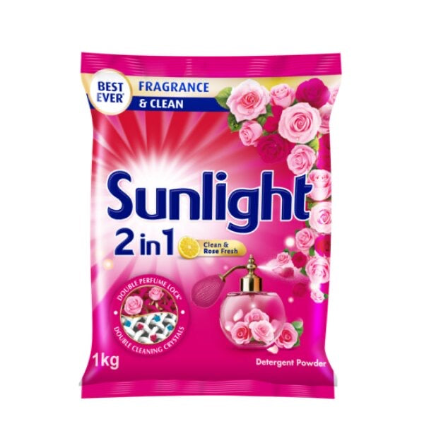 Sunlight 2 in 1 Detergent Powder - 1kg