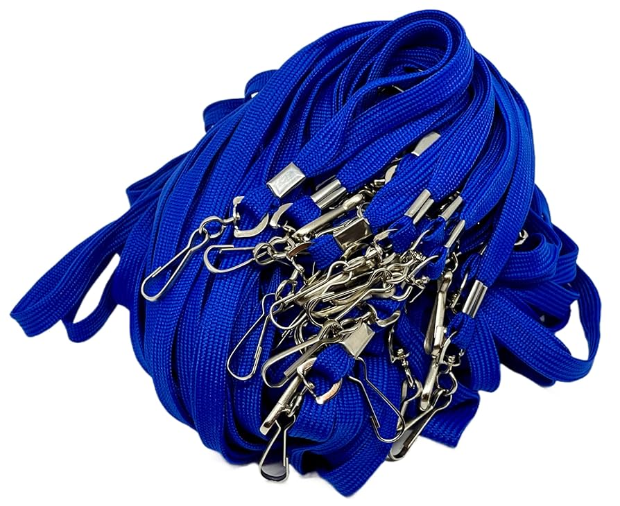 Premium Flat Lanyards with Metal Swivel J Hook