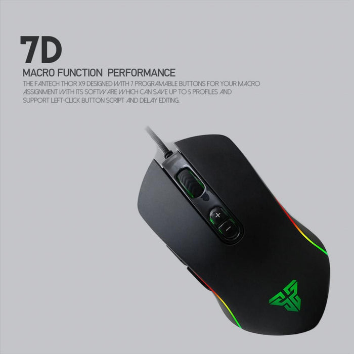 Fantech THOR X9 Wired Macro RGB Gaming Mouse