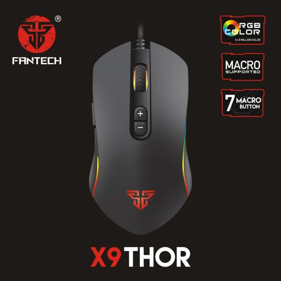 Fantech THOR X9 Wired Macro RGB Gaming Mouse