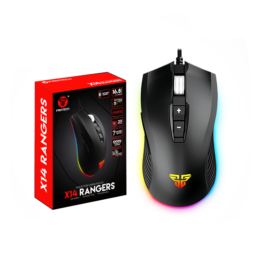 Fantech X14S Ranger Macro RGB Gaming Mouse X14S [3M]