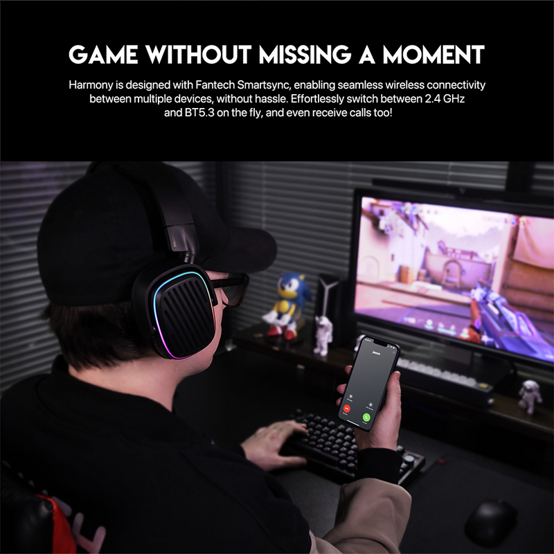 Fantech WHG02 Harmony Wireless Headset [3M]