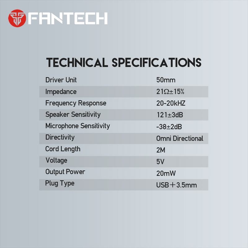 Fantech Chief II HG20 RGB Gaming Headset [3M]