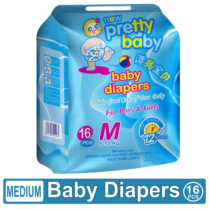 Pretty Baby Diapers - 16pcs