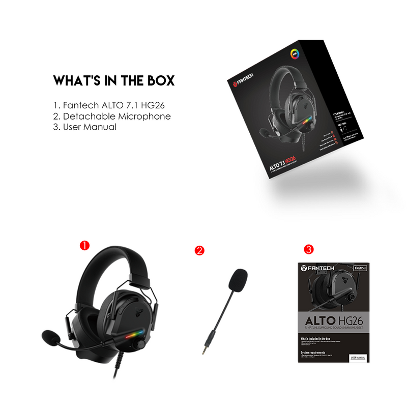 FANTECH HG26 ALTO RBG GAMING HEADSET