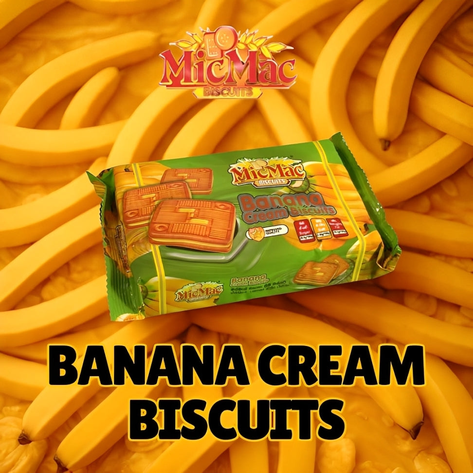 MicMac Banana Cream Biscuits - 350g