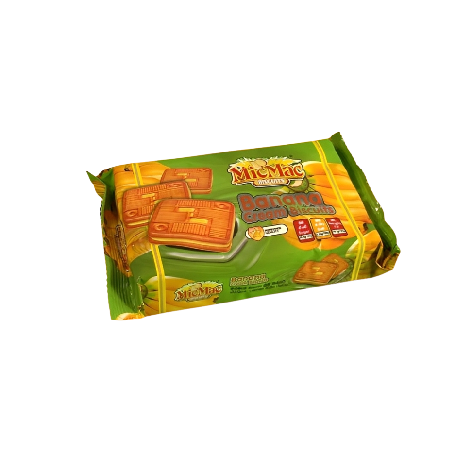 MicMac Banana Cream Biscuits - 350g
