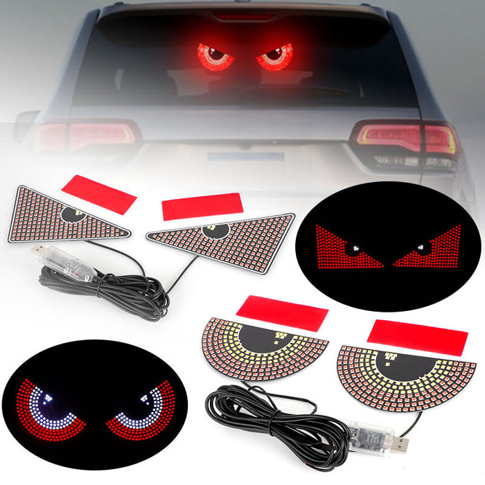 2X Devil's Eye LED Light Car Eye Light Truck Dynamic LED Light for Car Window
