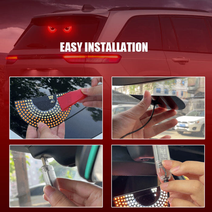 2X Devil's Eye LED Light Car Eye Light Truck Dynamic LED Light for Car Window