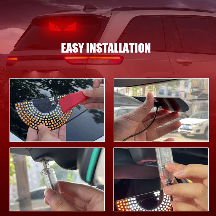 2X Devil's Eye LED Light Car Eye Light Truck Dynamic LED Light for Car Window