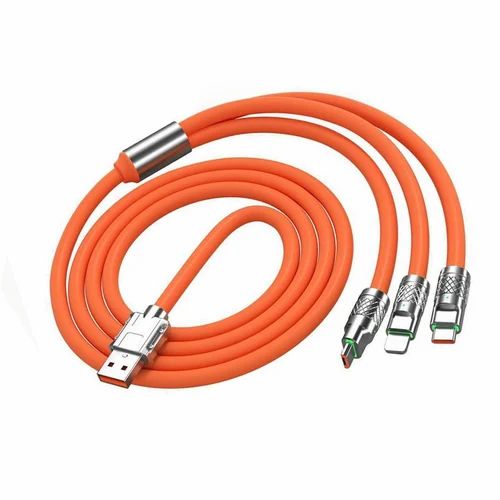 ZINC ALLOY 3-in-1 Fast Charging Data Cable 120W