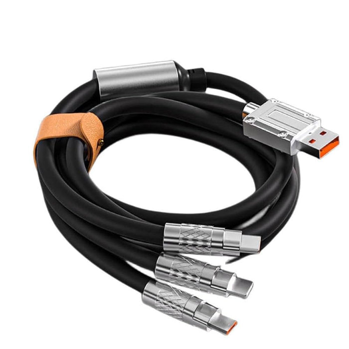 ZINC ALLOY 3-in-1 Fast Charging Data Cable 120W