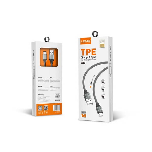Type C :: LDNIO TPE Fast Charging 1Mtr Data Cable