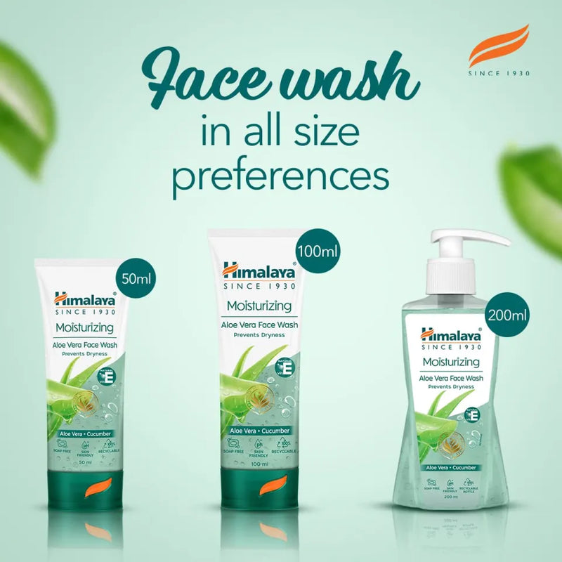 Himalaya Moisturizing Aloe Vera Face Wash - 100ml