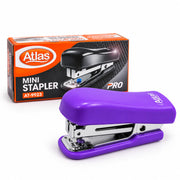Atlas Mini Stapler PRO AT-9923 – No.10 Compact Stapler (Purple)