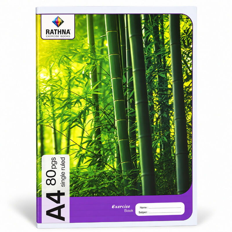 Rathna CR Single Ruled Exercise Book – A4 | 80 / 120 Pages | School, Tuition & Everyday Writing