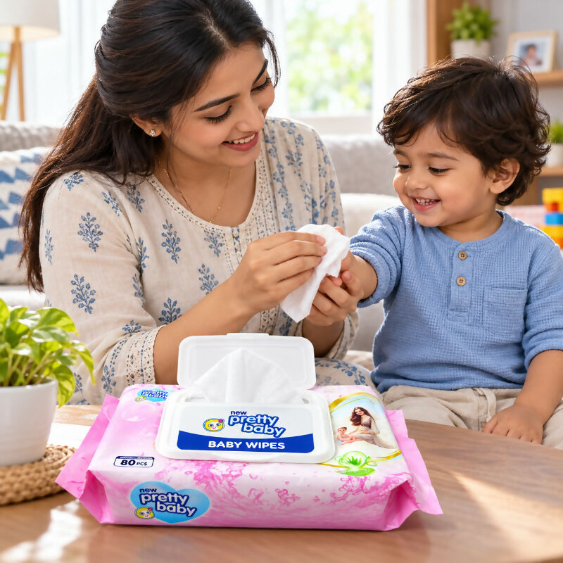 New Pretty Baby Wet Wipes – 80 Wipes