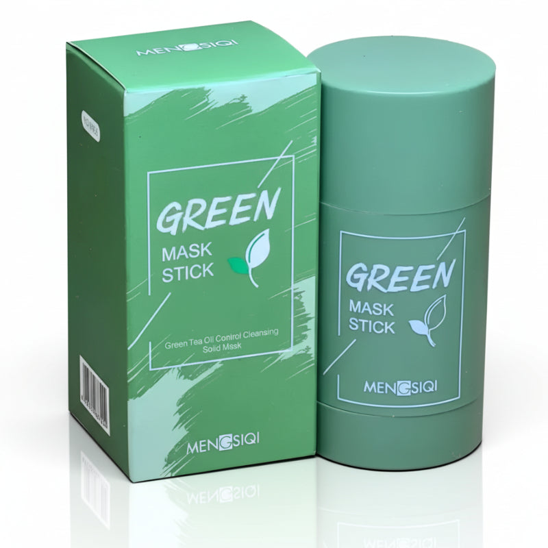 Mengsiqi Green Mask Stick – Green Tea Oil Control Cleansing Solid Mask - 40g