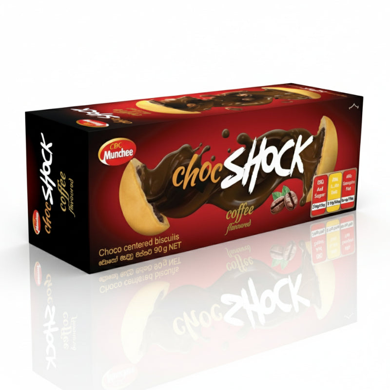 Munchee Choc Shock Coffee Flavored Biscuits - 90g