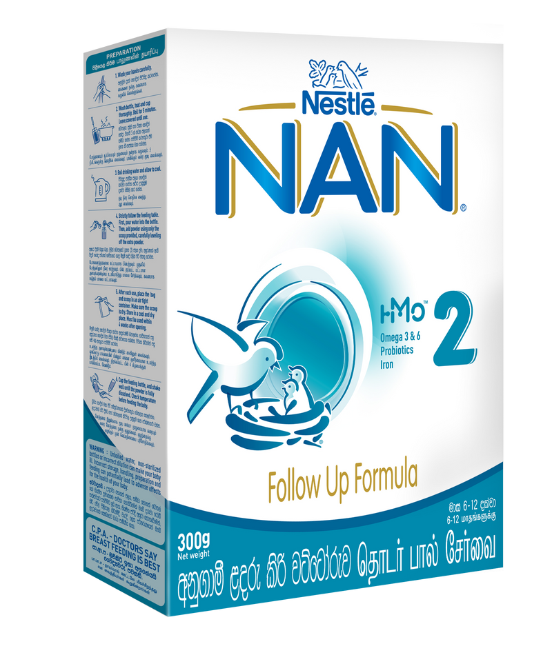 Nestle NAN 2 HMO Follow Up Formula, 6-12 months - 300 g