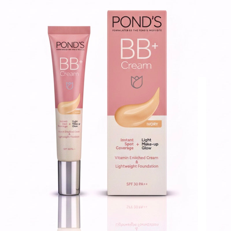 POND'S BB+ Cream, Instant Spot Coverage + Natural Glow (IVORY) - 18g