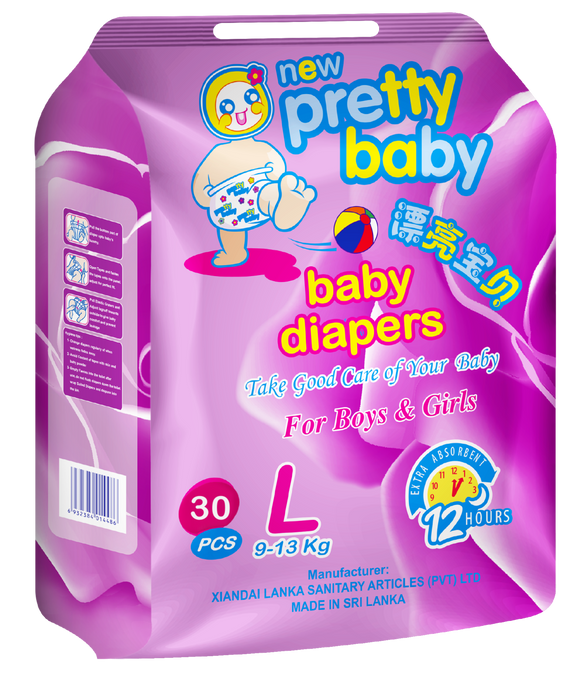 Pretty Baby Diapers Pampers - 30pcs