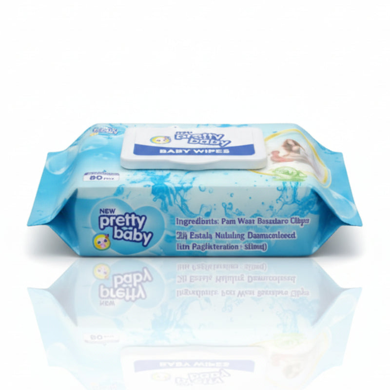 Pretty Baby Wet Wipes - (80 Wipes)