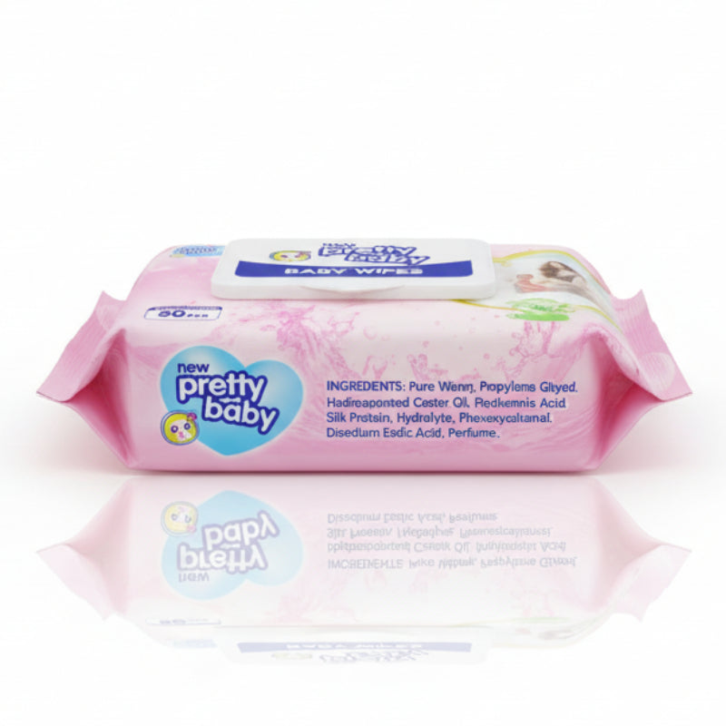 Pretty Baby Wet Wipes - (80 Wipes)