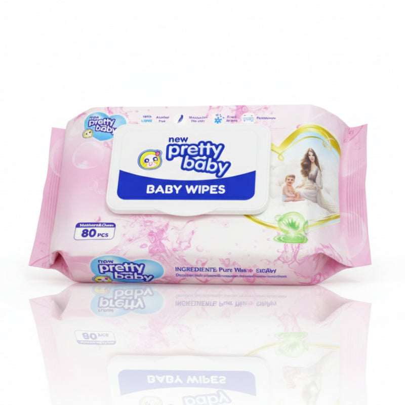 Pretty Baby Wet Wipes - (80 Wipes)
