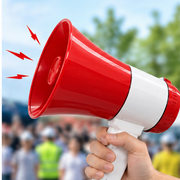30W Rechargeable Handheld Megaphone with 240-Second Voice Recording – Portable Loudspeaker