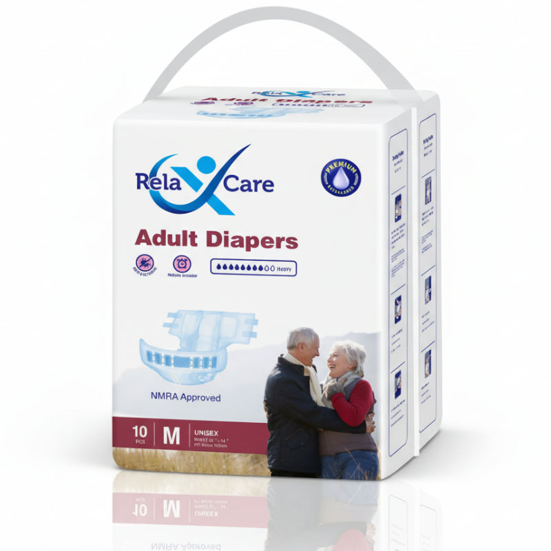 ரிலாக்ஸ் கேர் அடல்ட் டயப்பர்கள் - 10 பிசிக்கள்