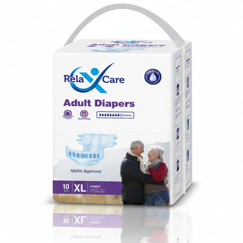 ரிலாக்ஸ் கேர் அடல்ட் டயப்பர்கள் - 10 பிசிக்கள்