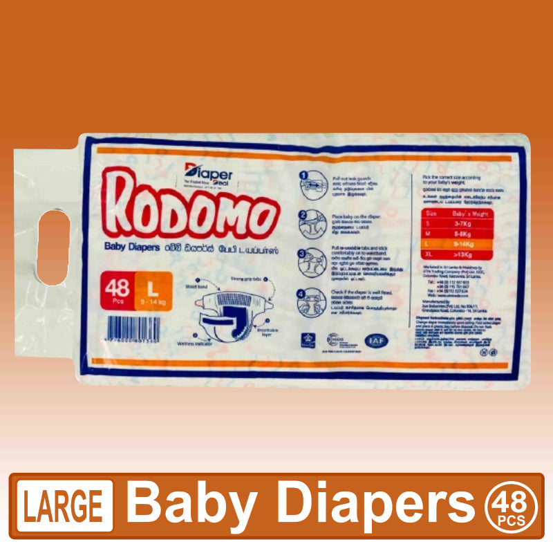 ரோடோமோ பேபி டயப்பர்கள் - 48 பிசிக்கள்