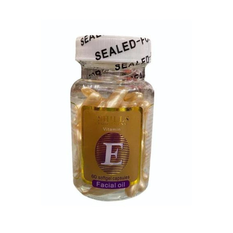Shills Professional Vitamin E Facial Oil Capsule - 1 Bottle 60 Tablets